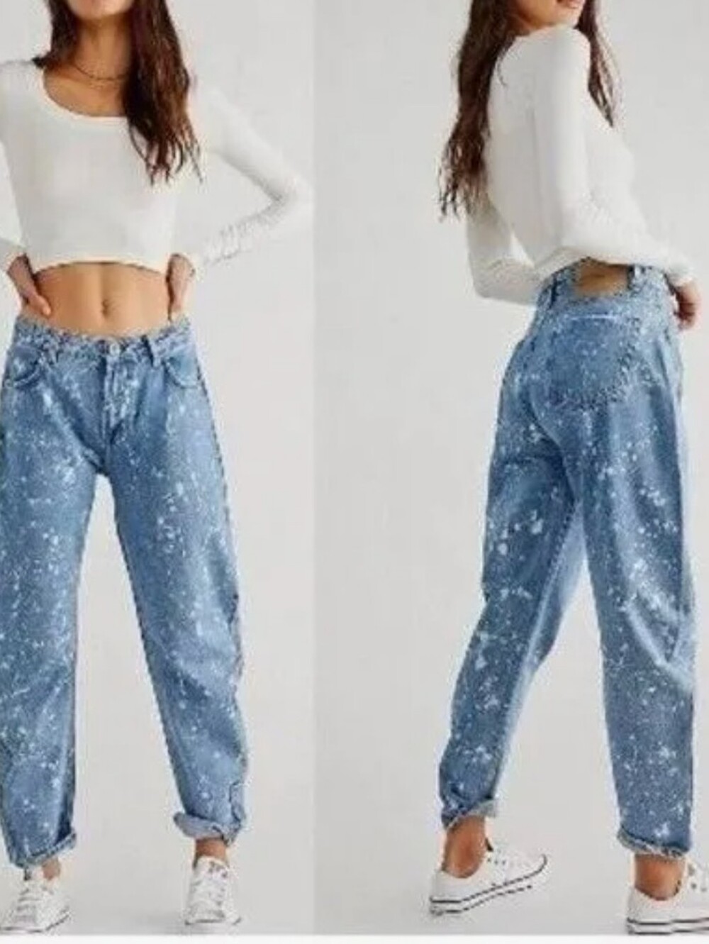 One Teaspoon Royal Salt Crusaders High Waisted Barrel Jean